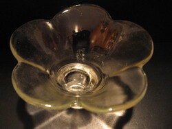 5 szirmú üveg virág gyertyatartó , mini váza