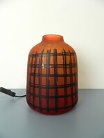 Retro / design skandináv kézzel festett asztali lámpa