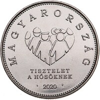 10 Forint Tisztelet a Hősöknek 2020 MNB Rolniból Kapszulában UNC