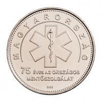 50 Forint 75 Éves az országos Mentőszolgálat  2023 MNB Rolniból Tasakba UNC