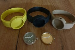 O'bag szilikon óraszíj 3db, és O'clock óramű 2db.