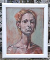 20sz. Magyar festő  Schönberger A. : „Expresszív női portré