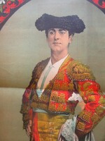 1884 PLAKÁT TORREÁDOR MADRID EREDETI KORABELI SPANYOL BIKAVIADAL PLAKÁT LALIDIA REVISTA TAURINA