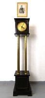 Eredeti biedermeier réz oszlopos állóóra