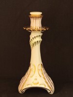 Barokkos stílusú hibátlan Hollóházi gyertyatartó, Hollóháza