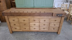 Keményfa masszív komód gyalupad új sokfiókos komód