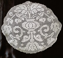 ART DECO DEKO CSIPKE TERÍTŐ ASZTALKÖZÉP MAGYAR APRÓLÉKOS MAGYAR CÉRNA KÉZIMUNKA