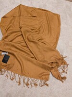 Új, cimkés női Pashmina stóla-sál ,mustársárga !