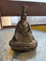 Keleti. Ngawang Namgyal tibeti buddhista rinpocse bronz szobra. 19-20. század.