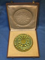 Zsolnay eozin emlékplakett – Nemzetközi Néptáncfesztivál, Pécs–Baranya 1970