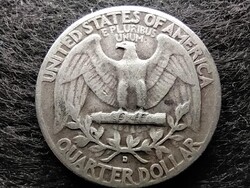 USA Washington silver quarter dollar .900 ezüst 0.25 Dollár 1952 D