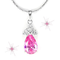 JELZETT 18 KT-S FEHÉR ARANNYAL GALVANIZÁLT SWAROVSKI KRISTÁLY MEDÁLOS RÓDIUMOS NYAKLÁNC