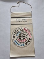 Budapesti Nemzetközi Vásár zászló Budapest 1965. május 21‑31.