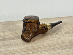 Vintage Avon after shave barna pipás üveg 1970