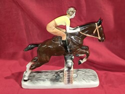 Gyönyörű antik nagyméretű lovas figura