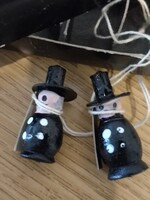 Picur,szerencse " kéményseprő - fa figura