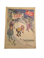 1971.01.28. - Ludas Matyi – Retro szatirikus hetilap – Téli sport karikatúra