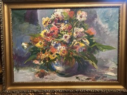 Kéri László csendélet 70X100