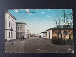 Antik  képeslap - Szaniszló Sanislău kaszárnya - M.kir Tauffer honvéd parancsnoksága tábori posta
