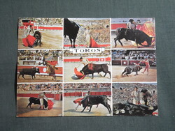 Képeslap,Franciaország,Toros,bikaviadal aréna látkép,részlet,1970-