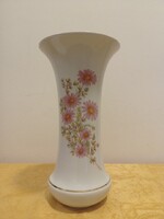 Hollóházi nagy méretű tölcsér alakú porcelán váza