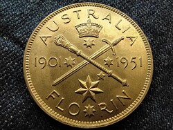 Ausztrália VI. György (1936-1952) .500 Ezüst 1 Florin 1951