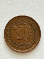 Bosznia-Hercegovina 20 feninga érme
