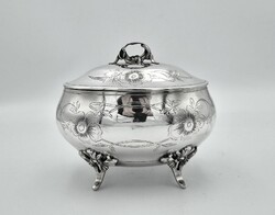 Bécsi ezüst (800) szecessziós cukordoboz (250 g)