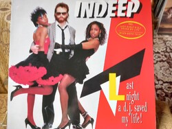 INDEEP. Last night a d.j. saved my life!  Lp 1983. (D)