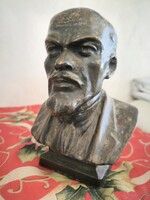 Régi  Vladimir Iljics Lenin bronz öntvény szobor. 4,098 kg. Eredeti korabeli darab .