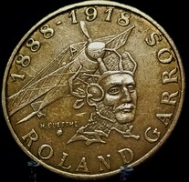 Franciaország 10 frank, 1988 100. Évforduló - Roland Garros születése A20C4