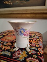 Hollóházi oroszlánlábas váza