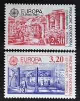 FA409-10 / Francia Andorra 1990 EUROPA CEPT bélyegsor postatiszta
