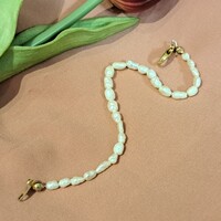 Édesvízi gyöngy karkötő,  természetes elegancia