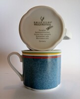 GALLO Design Willeroy & Boch német kerámia porcelán csésze füles pohár  piros kék sárga, 2 db