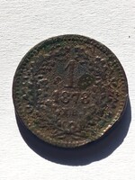 1 krajcár 1878 kb.