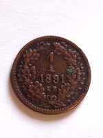 1 Krajcár 1891.C.