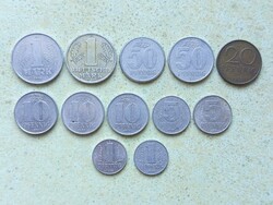 Németország NDK 12 db Különböző Érme 1,5,10,20,50 Pfennig 1 Márka 1956-1977