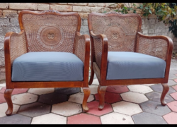 Antik bécsi Chippendale nádazott karosszékek egyben 1920