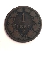 1 krajcár 1861 B.