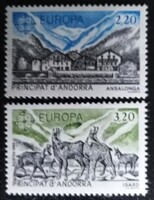 FA369-70 / Francia Andorra 1986 EUROPA CEPT bélyegsor postatiszta