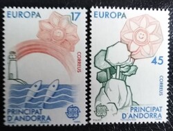 SPA188-9 / Spanyol Andorra 1986 EUROPA CEPT bélyegsor postatiszta