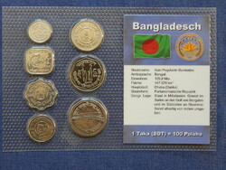 Bangladesh különböző évszámú forgalmi sor (7 db) 1 Poisha - 5 Taka