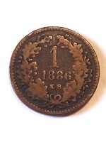 1 Krajcár 1886.C.
