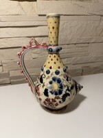 Zsolnay díszes füles korsó, 1800as évek vége! Restaurált! Ritka, gyűjtői darab!
