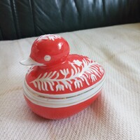 Hollóházy porcelán bonbonier kacsa