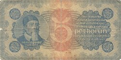 5 korun korona 1921 Csehszlovákia 1.