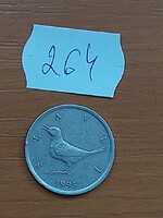 HORVÁTORSZÁG 1 KUNA 1993 Réz-Cink-Nikkel, Nyest, Fülemüle (csalogány)  264.