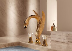 Jado Perlrand Cristal exkluzív mosdó/kádtöltő csaptelep Swarovski-kristályokkal H3980A4