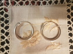 Elegans , jelzett , karika ezüst, ag, fülbevaló - hagyományos divatos fazon, időtálló stílus -